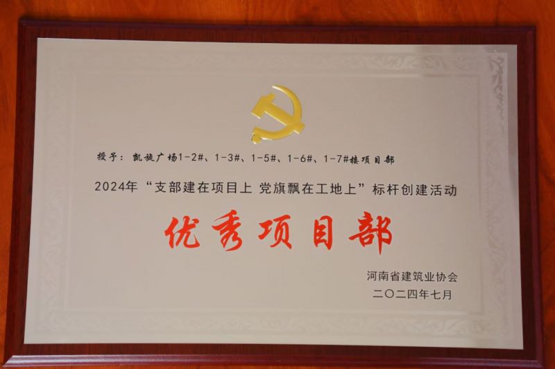党建引领 标杆创建 | 鹤壁凯旋广场项目部